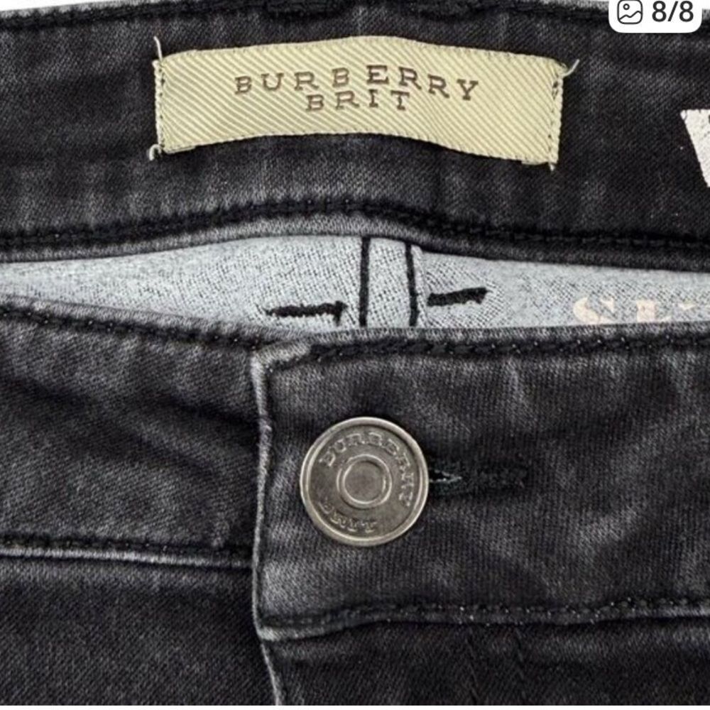 🛍️ BURBERRY Brit Westbourne Skinny Leg Jean Women's Size 28S Black